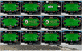 Screenshot Full Tilt Poker: multi-tabling 12 tables on a 24 inch monitor