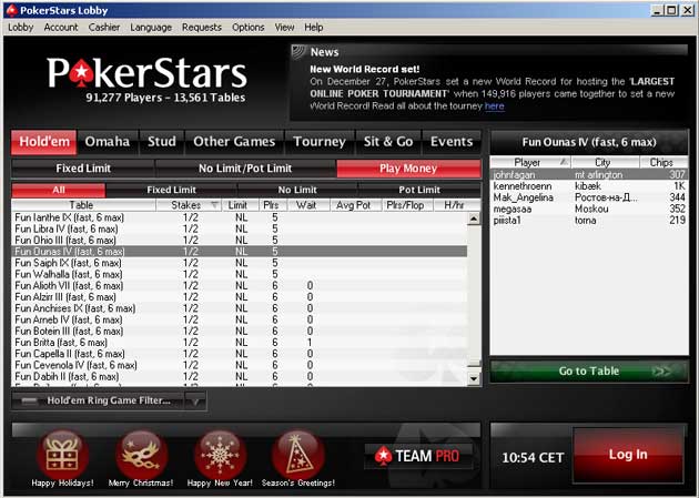 pokerstars free online poker