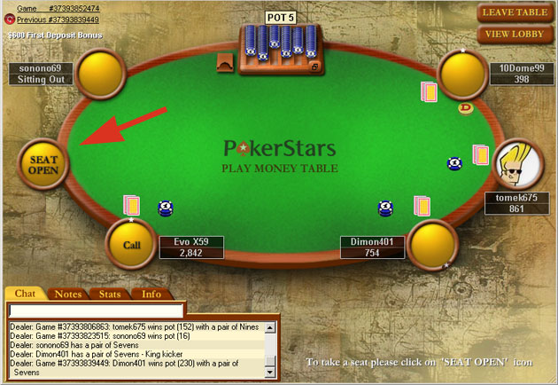 poker stars free play